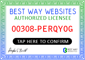 We are Best Way Websites Authorized Licensees.  Tap to Confirm